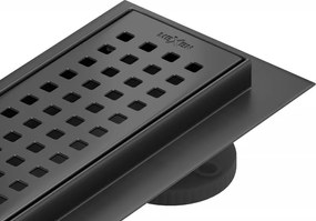 Mexen Flat M08 lineáris zuhanyfolyóka 70 cm, fekete - 1725070-15