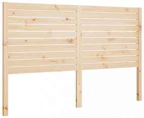 tömör fenyőfa ágyfejtámla 156x4x100 cm