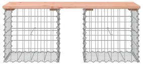 tömör duglászfenyő gabion kerti pad 103x44x42 cm