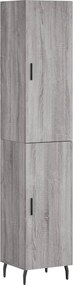 vidaXL szürke sonoma szerelt fa magasszekrény 34,5 x 34 x 180 cm