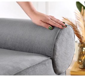 TIKI puff 47x45 cm szürke