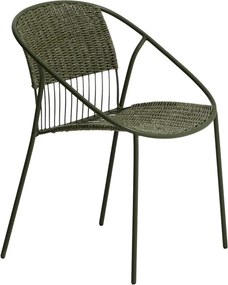 Sötétzöld kerti szék Atrani – Kave Home