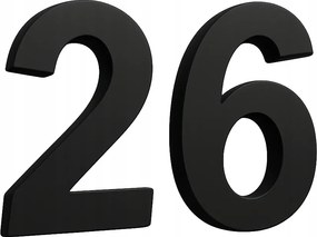 Alumínium Számok Fekete 30CM Házszám Cím Tábla Házszám