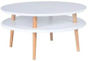 UFO fehér dohányzóasztal, Ø 70 cm - Ragaba