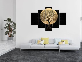 Kép – Fa arany teliholdban I. (150x105 cm)