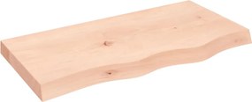 vidaXL kezeletlen tömör fa fürdőszobai pult 80x40x(2-6) cm