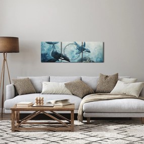 Kép - Víz alatti festmény (órával) (90x30 cm)