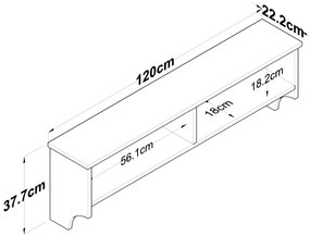 Fogas Pixie 2460 (fehér + dió). 1073338