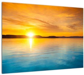 Napkelte képe (üvegen) (70x50 cm)