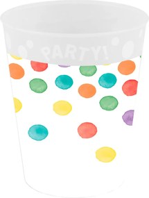 Multiwatercolor Party micro prémium műanyag pohár 250 ml