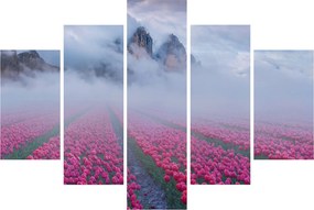 Kép - Tájkép tulipánmezőkkel (150x105 cm)