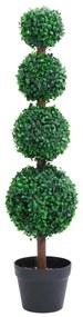 zöld gömbalakú cserepes műpuszpáng 90 cm