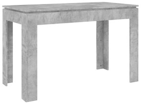 Betonszürke szerelt fa étkezőasztal 120 x 60 x 76 cm