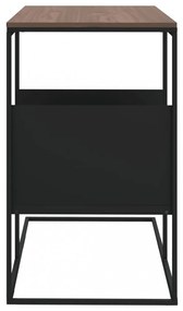 fekete szerelt fa kisasztal 55 x 36 x 59,5 cm