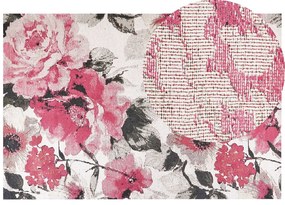 Rózsaszín pamutszőnyeg 200 x 300 cm EJAZ Beliani