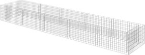 vidaXL horganyzott acél gabion magaságyás 450 x 90 x 50 cm