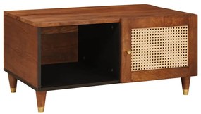 Dohányzóasztalok Barna 80 x 50 x 40 cm Kanna és tömör mango fa