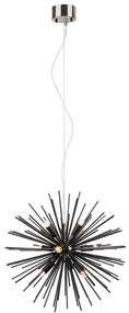 Markslöjd 108048 - Csillár zsinóron SOLEIL 9xE14/20W/230V fekete