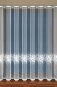 Függöny Szalaggal, Finom Rózsa Mintás 600X240