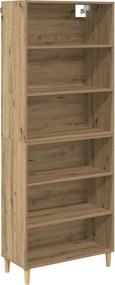vidaXL Magasfiú Artisan tölgy 69,5 x 32,5 x 180 cm Faanyag