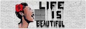 Poszterek 200x66 Banksy Life is beautiful