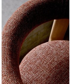 Natúr színű-terrakotta színű kőrisfa étkezőszék Granite – Kave Home