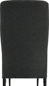 Étkezőszék, sötétszürke szövet/fekete fém, COLETA NOVA