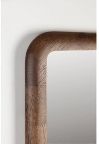 Fali tükör tömörfa kerettel 26x120 cm Nyko – White Label