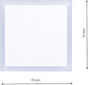 Eko-Light EVO EKS0476 Beépíthető lépcsőházi lámpa 1x0,6W/LED 3000K, 6500K 15LM IP20