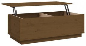 mézbarna tömör fenyőfa dohányzóasztal 100 x 50 x 35 cm