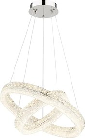 Globo 67387-60 - LED, fényerőszabályozható kábeles függeszték LAUREL LED/60W/230V átlátszó+ távirányító