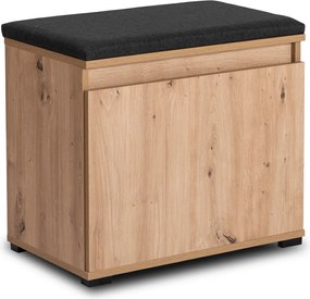 Előszoba bútor szett 90 cm artisan tölgy/grafit színben – VENORNA