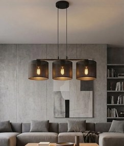 Emibig modern függeszték lux fekete emi1670/3