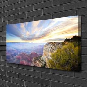 Vászonkép Sea Mountain Landscape 125x50 cm