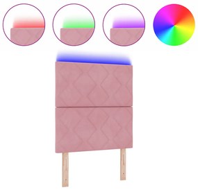 LED Fejtámla Gyémánt Blokk Minta Rózsaszín 80 cm