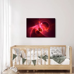 Modern rózsaszín absztrakció képe (90x60 cm)