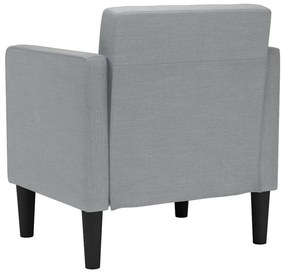 világosszürke szövet kanapészék karfás szék 53 cm