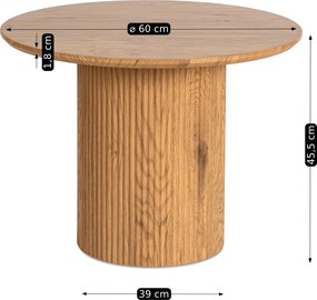 Asztal tölgy színben MAYLIN