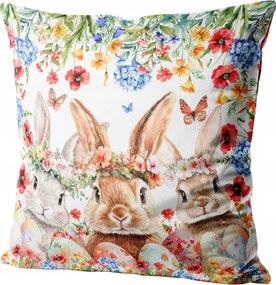 Húsvéti Velúr Dekoratív Párnahuzat 45x45 Húsvét 0378