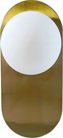 Modern fali lámpa Led lámpatest arany tejüveg gömbök 1*G9