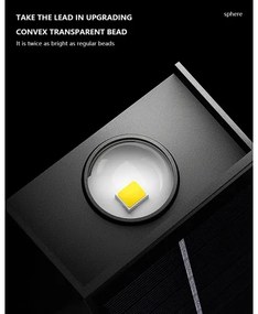 Brilagi - LED Napelemes fali lámpa PYRAMID LED/2W/3,2V 1300 mAh IP54