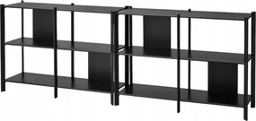 Ikea Jattesta könyvespolc fekete 240x85 cm