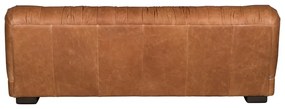Konyakbarna bőr kanapé 214 cm Douglas – Dutchbone