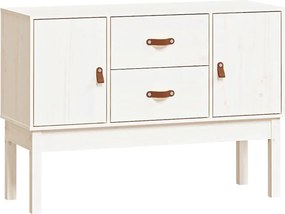 vidaXL fehér tömör fenyőfa tálalószekrény 110 x 40 x 78 cm