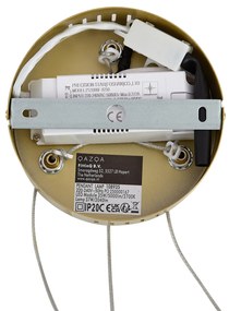 Design függőlámpa arany kerek 3 lépésben dimmelhető - Krisscross