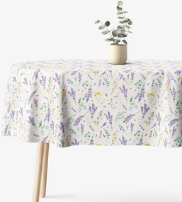 Goldea ovális dekoratív terítő valencia - levendulás kert 120 x 180 cm