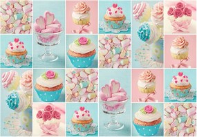 Flizelin fotótapéta Édes muffinok és desszertek a konyhába 300x210 +ragasztó