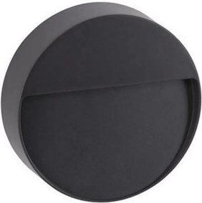 Nova Luce kültéri fali lámpa Brigi sötétszürke akril burával és diffúzorral