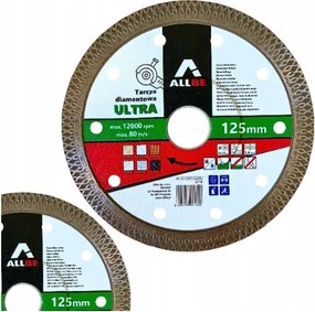 Gyémánttárcsa 125mm Gres Beton Gránit Csempe Vágásához 10MM Szegmens