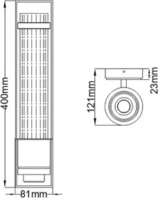 Quintiesse WELLINGTON QN-WELLINGTON1-PC Fali lámpa 1x60W/E27 IP44
